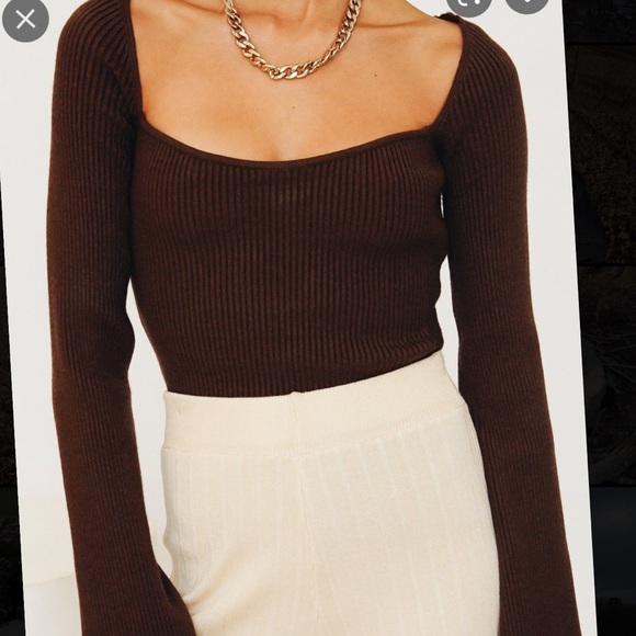 Verge Girl Sweaters - Verge Girl Ribbed Knit Top